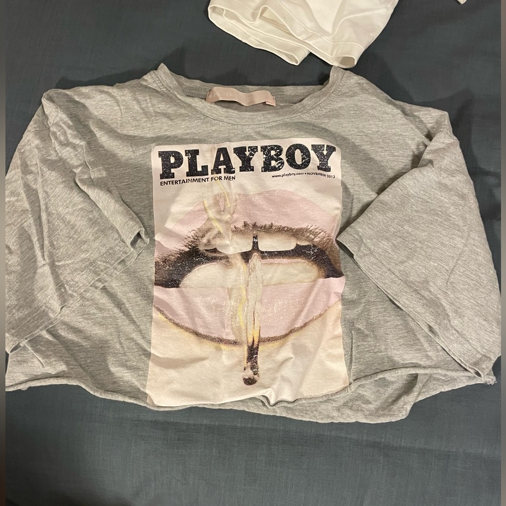Playboy Cropped Vintage Tee
